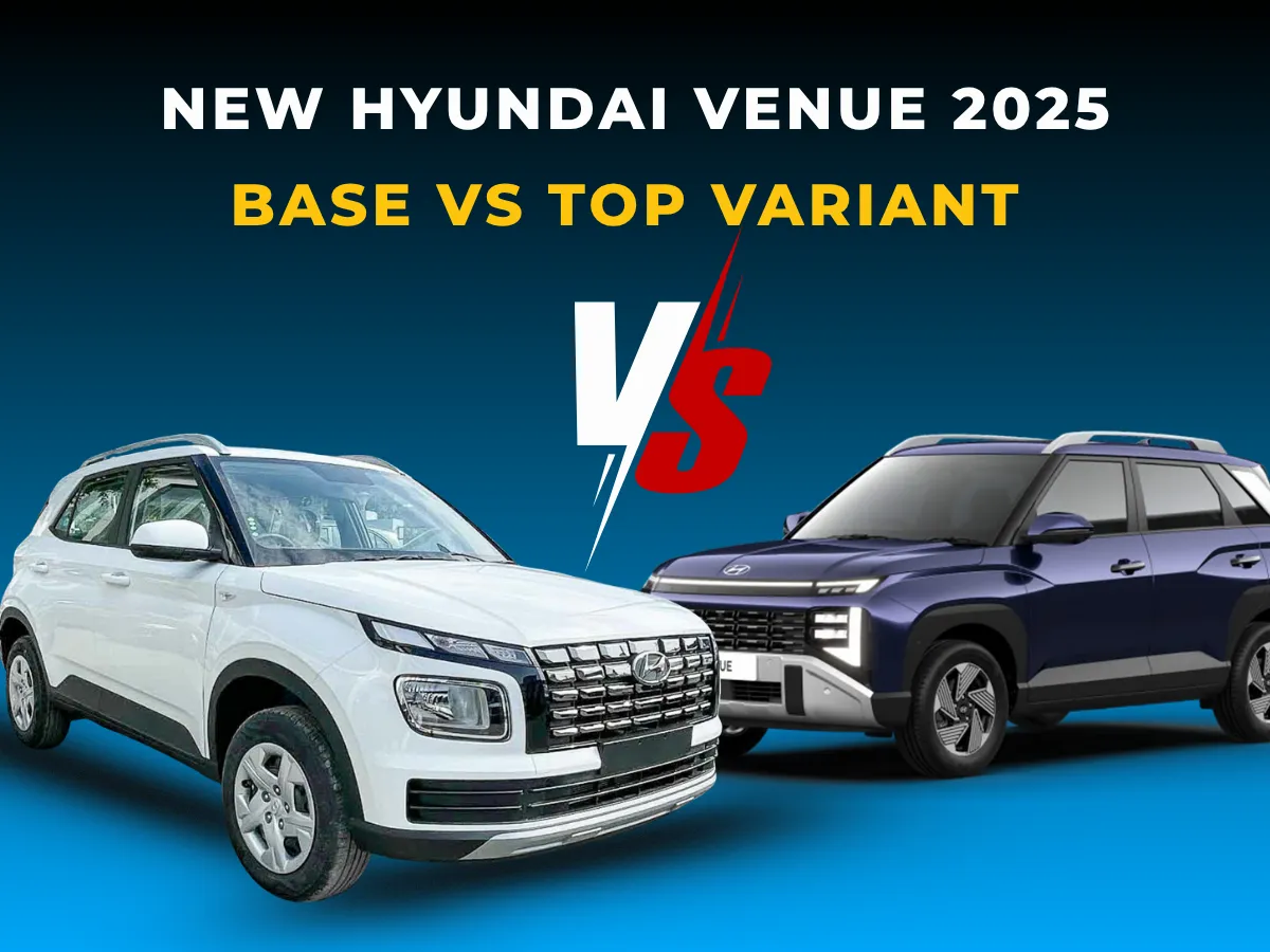 New Hyundai Venue 2025: Base vs Top Variant Design Differences